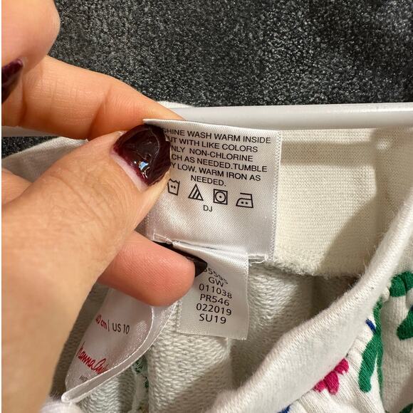 Hanna Andersson Toucan Flowers Track Shorts 100% Cotton Size 140cm 10Y - Picture 5 of 5